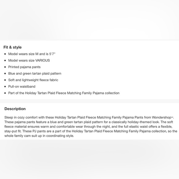 XXL 3pc Fleece Pant SET Mens Mickey Disney Christmas Plaid Pajama PJ Wondershop - Picture 7 of 7